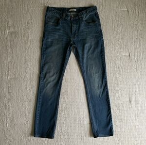 ROBERT GELLER five Four Men's Donahue Slim Fit Stretch Jeans (32x30) Med Blue